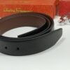 Reversible Leather Belt with Modern Buckle